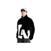 Li-Ning FW22 Embroidered Logo Stand Collar Warm Sherpa Jacket Unisex Jackets Black AFDSD61-1