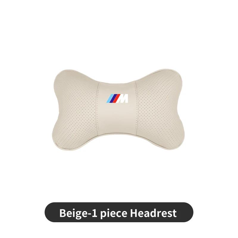 

Car Sticker 2025 Hot Car Seat Headrests Pillow Leather Lumbar Neck Support Back Cushion For BMW M X1 X3 X5 X6 X7 E30 E90 M3 E84