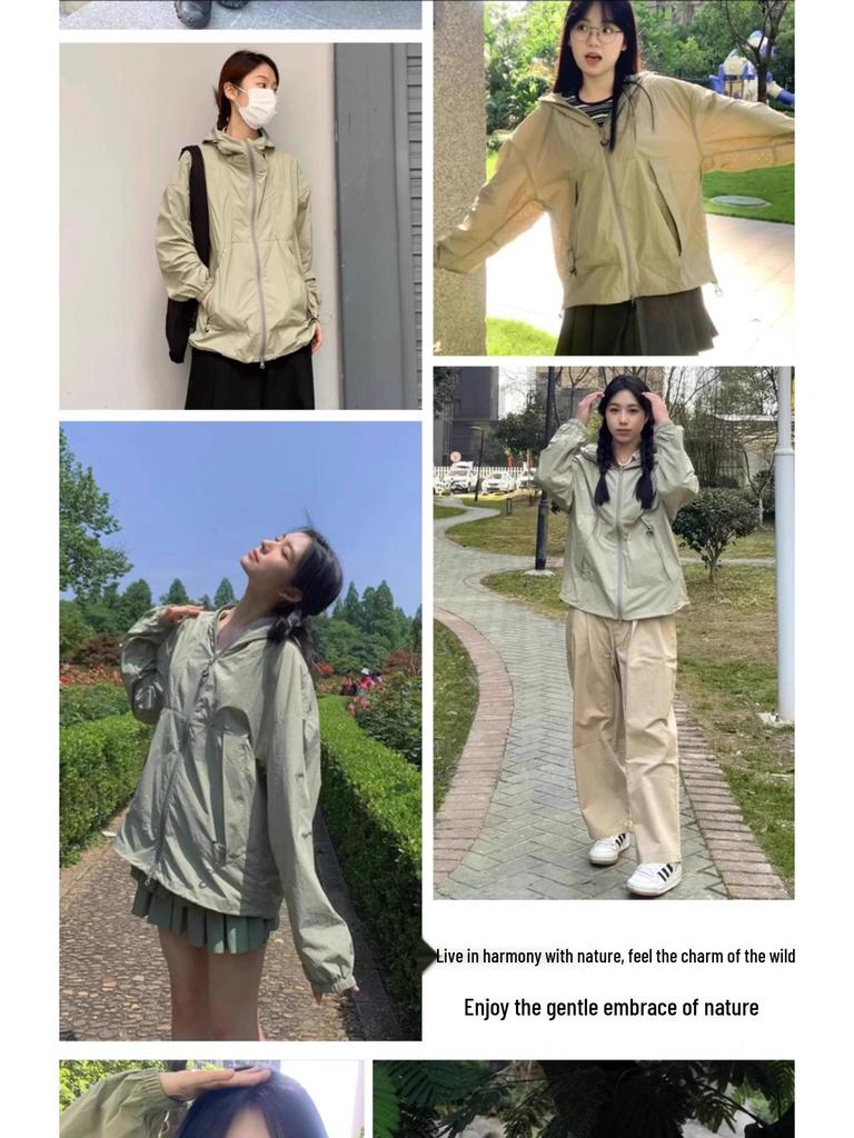 Tantuozhe Women's Anti-UV Ice Silk Petite Summer Jacket – Lightweight & Stylish