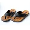 Men's Flip-flops Brand Cowhide Leather Slippers Fashion Casual Pinch Slipper Outdoor Non Slip Beach Slippers for Men Flat Slides