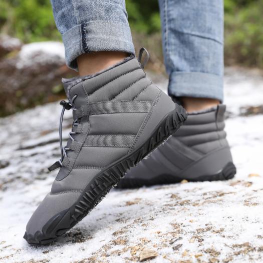 

New lovers add pile hiking shoes men hiking shoes Snow boots cotton shoes men non-slip casual hiking outdoors shoes M1036 47 серый