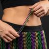 Women's Beaded Skirt for Jazz Dance Stage Performance Costume with Waist Chain