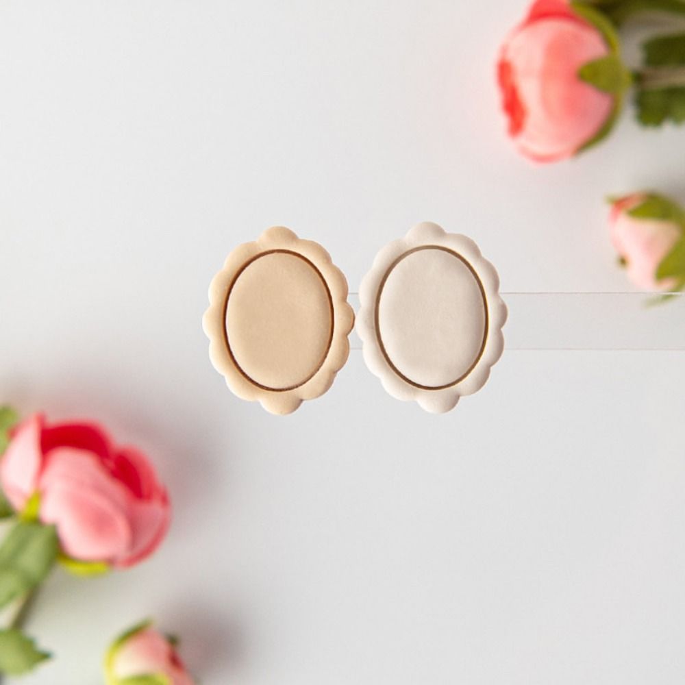Oval Shape Jewelry Making Mold Embossed Mold Cutting Die DIY Polymer Clay Cutter  Jewelry Making