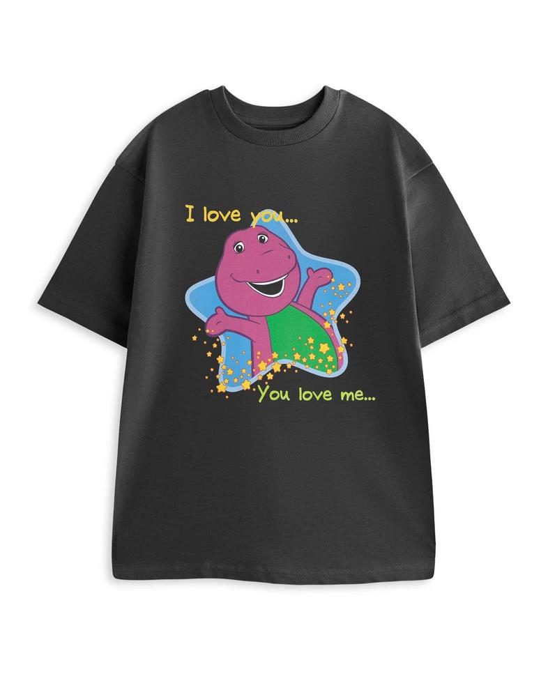 Barney Short Sleeved TShirt womens Charcoal Official Merch M