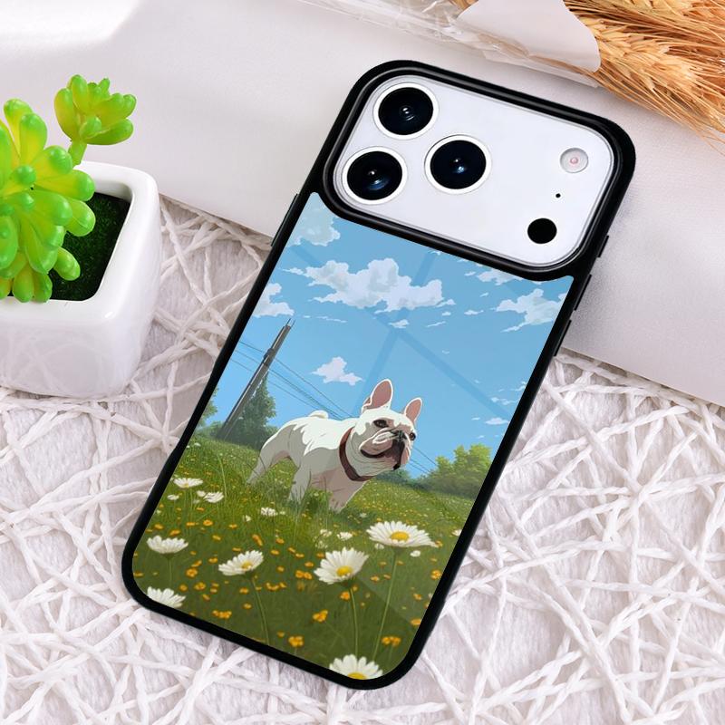 Französische Bulldogge Handyhülle für iPhone 17 Air 16 15 11 12 14 13 Pro Max Stoßfeste Hülle