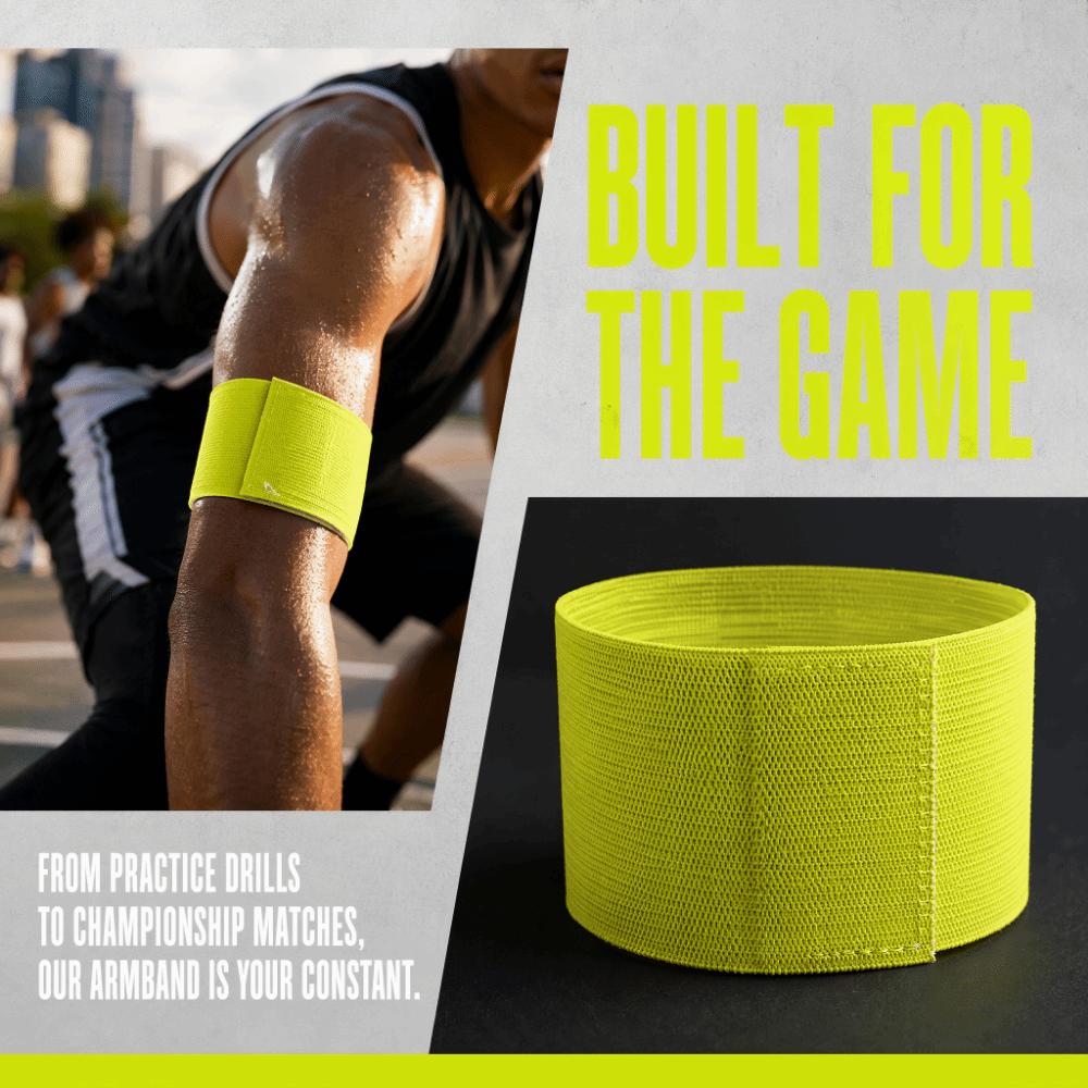 4PCS Breathable Soccer Armbands Elastic Sports Armbands Professional Captain Armbands Volleyball
