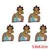 10PCS Fashion Black Girl Embroidered Patch Iron On Patches For Clothing Black Girl Magic Patches For Clothes Jackets Sewing DIY