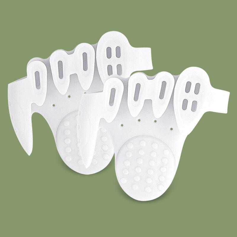 Five-Hole Toe Separator with Shock-Absorbing Sole & Arch Massage for Pressure Relief and Hallux Valgus Correction. One Size