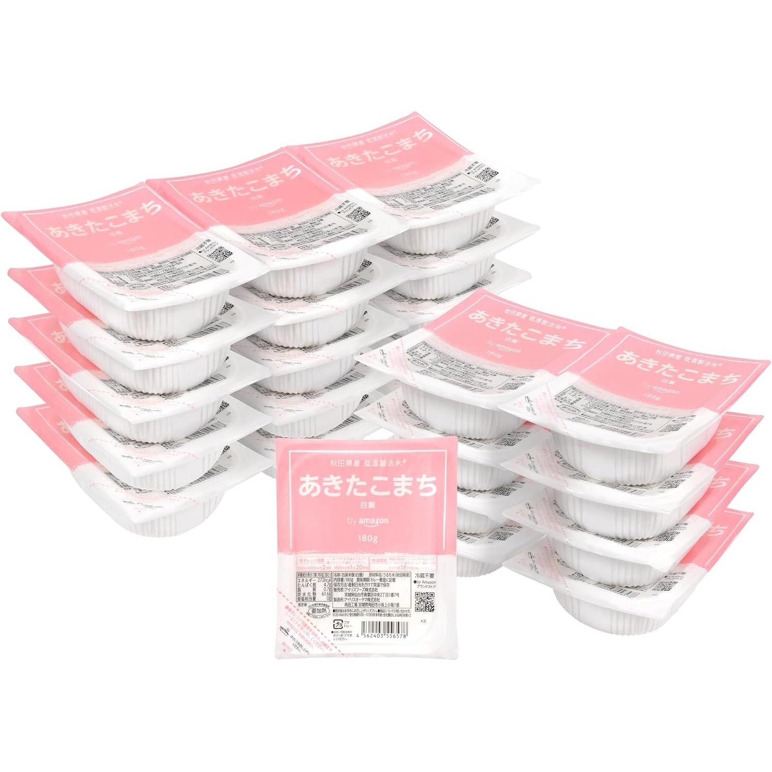 Packaged Rice Akita Prefecture Komachi 180g24 Low Temperature Processed