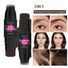 Double Head Hairline Touch Up Stick Hair Root Concealer Cover Gray Hair Fill Sparse Hair Shadow Powder Pen Hair Color Modify Hairline Makeup