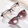 2 In 1 Premium Grade Optical Eyeglasses Anti Blue Light Presbyopia Eyeglasses Stylish Women Men Clip On Magnets Sun +Glasses +2