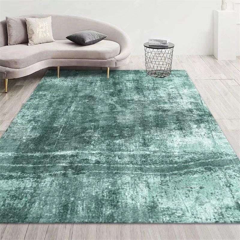 Tapis Vert Style Américain Doux Design Antidérapant Grands Tapis pour Salon Décoration Chambre à Coucher Tapis de Sol pour Salon Doux Flanelle 60*90cm