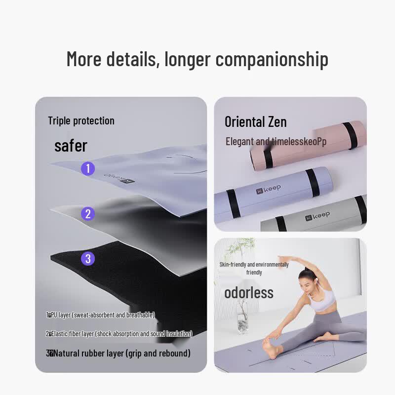 Keep Professional Natural Rubber Yoga Mat
