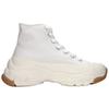 MLB Chunky High Lace Up Slip Resistant Abrasion Resistant High Top Canvas Shoes Unisex White 32SHU1111-50I