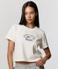 Ellipse Semi-Crop T-Shirt (W) - White