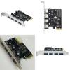 Pcie Usb30 Expansion Card With Four Ports For Desktop Computer Data Transfer