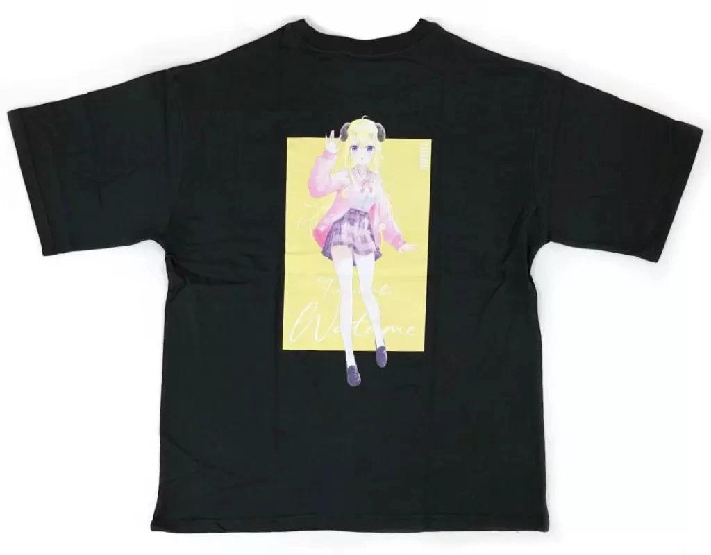 Tsunomaki Watame T-shirt Black Free Size Hololive Prize 79cm (2025) L