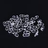 50Pairs/set Brand New Oval Silicone Nose Pads On Glasses Embedding Cassette Anti-Slip Accessories For Frameless Eyeglasses