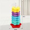 Rainbow Colored Spinning Stacking Toys Stacking Puzzle Baby Stacking Puzzle  Kids Gift