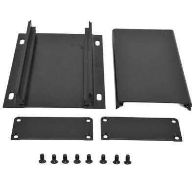 Aluminiumlegierung-Elektrokasten-Projekt-Fall-aufgeteilte Einschließung 25x84x110mm Mattschwarzplatte