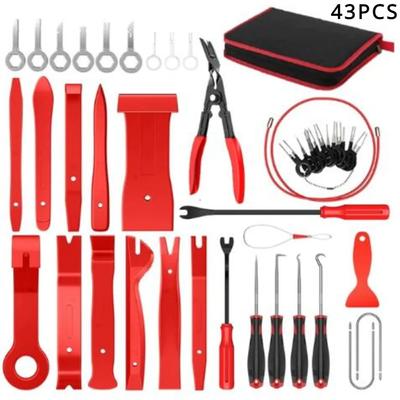 Kit de ferramentas de desmontagem de plástico para acabamento de carro, clipes de carro, painel, ferramenta de remoção de painel, acessórios de remoção manual de acabamento automático