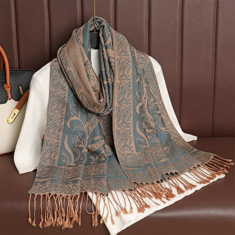 2024 Luxury Brand Cashmere Scarf Women Print New Wraps Pashmina Travel Poncho Warm Blanket Winter Bufanda Shawl Female Stoles