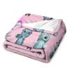 Bibble Expressions Throw Blanket Soft Plush Plaid Decorative Throw Blanket Hairy Blanket