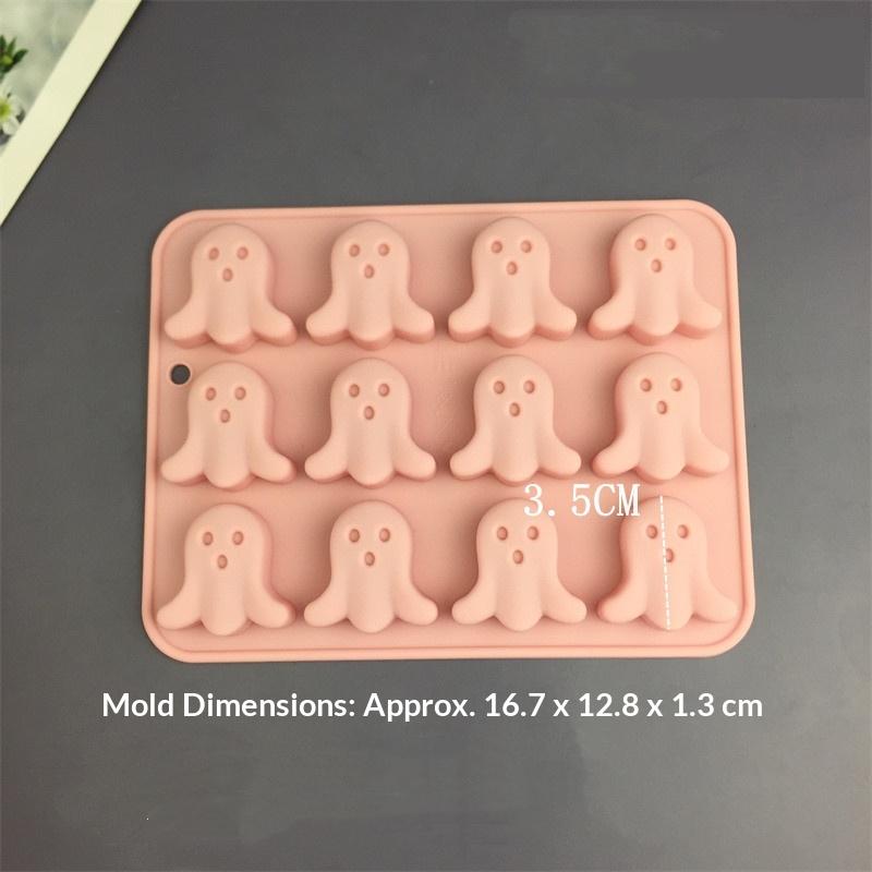 Halloweenová série Silikonové formičky Dýňová hlava Netopýr Čarodějnický klobouk Fondant Cukroví Ledová mřížka Čokoládová forma Pudink Dortová dekorace