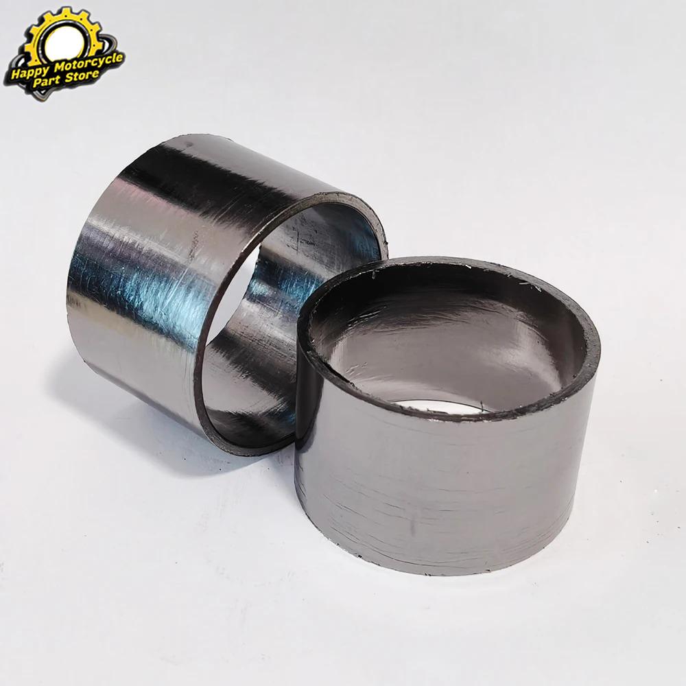 1pc/2/4pc Motorbike Parts Muffler Exhaust Pipe Gasket Seal Ring Connector Dirt Pit Bike O-Ring Inner Dia 50mm Outer Dia 55mm