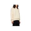 WE11DONE Solid Color Knit Crew Neck Pullover Drop Shoulder Long Sleeve Sweater Men Sweater Ivory WD-KT3-23-643-U-IV