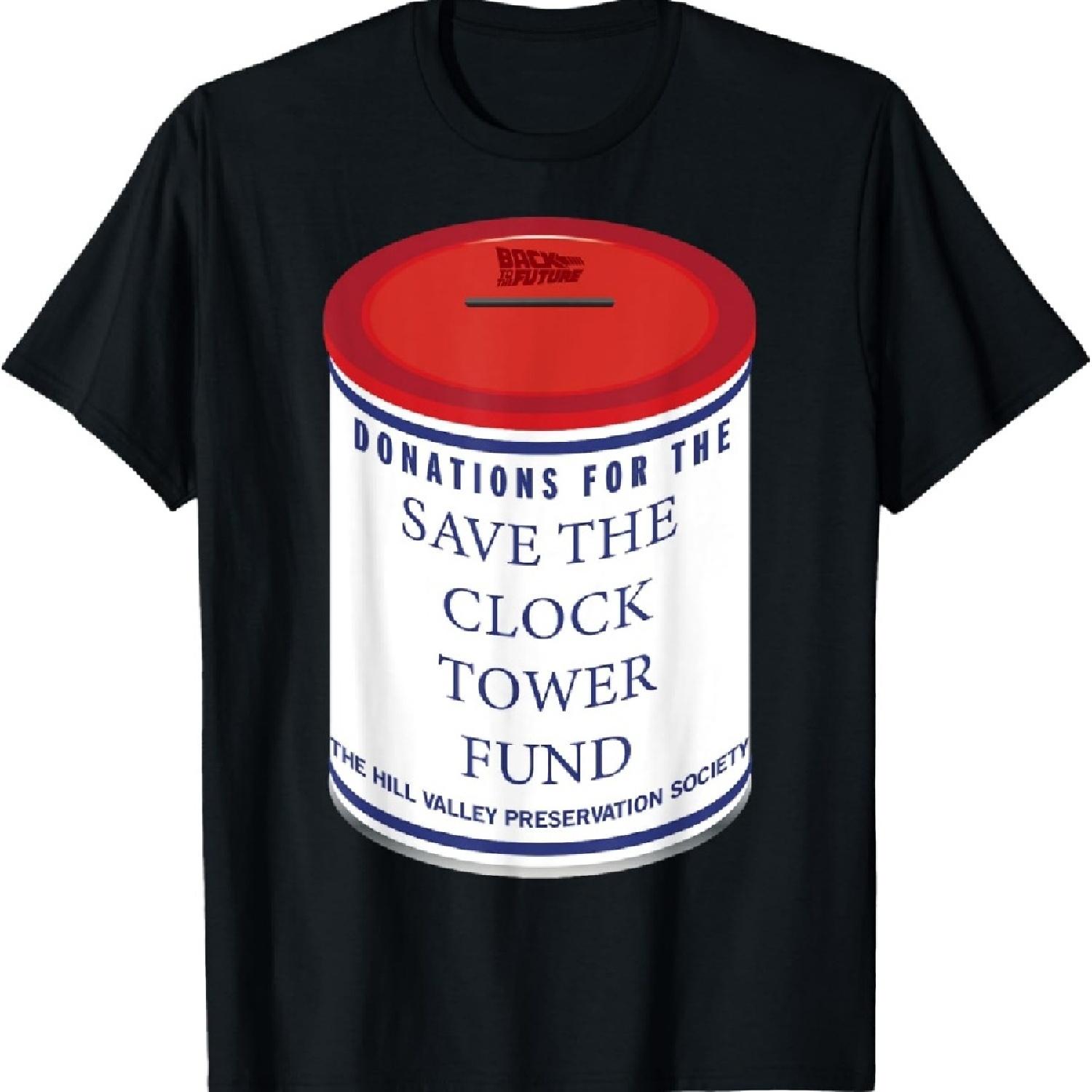 

Назад в будущее Спасите Башню с часами Графическая футболка Футболка XXXXXL чёрный