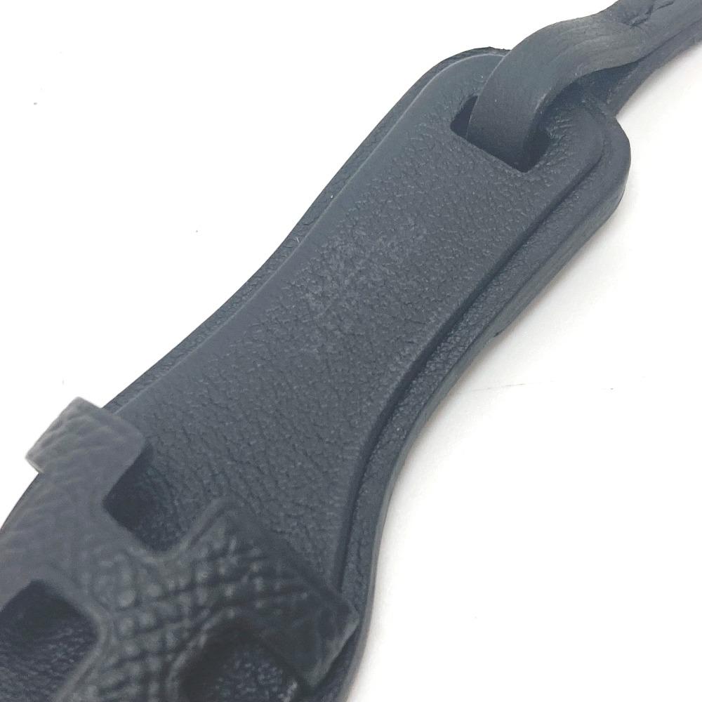 HERMES Sandals Oran Nano Thor Black Key Holder Monochrome Bag Charm Unused