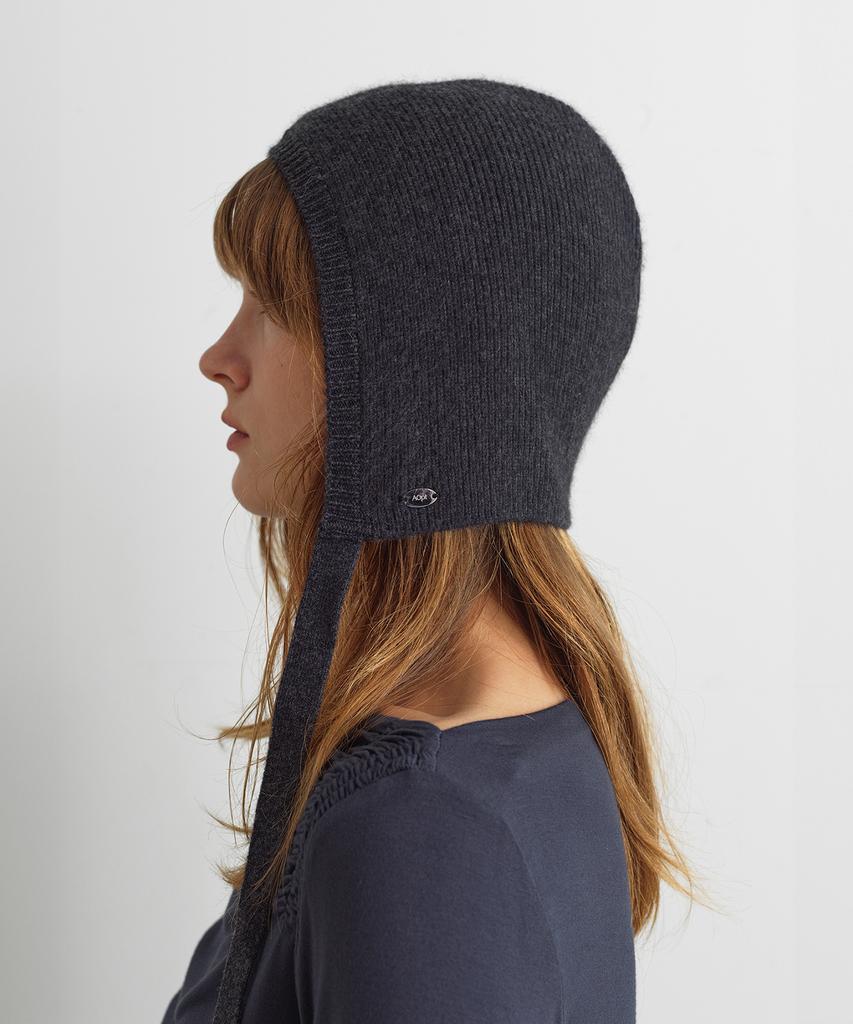 Aobteu Knit Bonnet - Charcoal