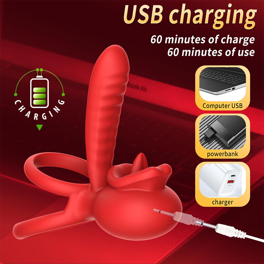 APP Control Penis Cock Ring Vibrator Penis Delayed Ejaculation Testicles Clit Nipple G Spot Stimulator Sex Toy for Couples 18+
