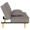Sofa Bed Taupe Fabric