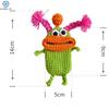 Creative Cute Cartoon Car Key Pack Sausage Mouth Knitting Wool Car Pendant Big Mouth Monster Key Case Chain
