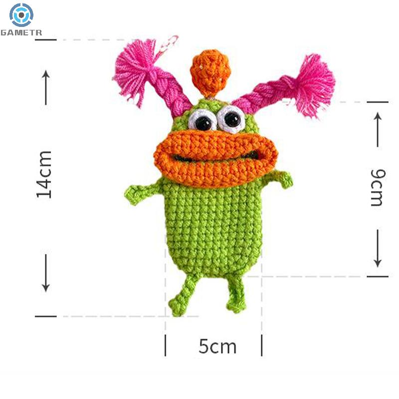 Creative Cute Cartoon Car Key Pack Sausage Mouth Knitting Wool Car Pendant Big Mouth Monster Key Case Chain