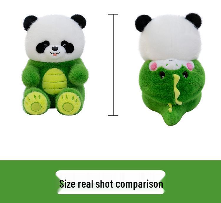 Panda to Dinosaur Transforming Plush Toy – Cute Panda Doll Pillow, Perfect Birthday Gift for Girls.
