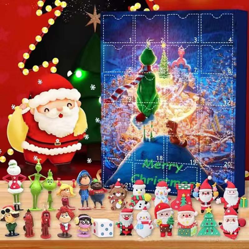24-Geschenke Halloween Puppen Adventskalender: Weihnachts-Countdown Blind Box