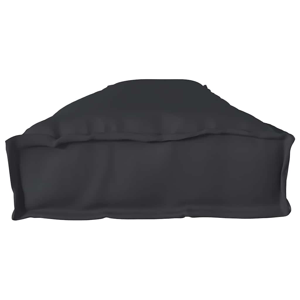 Pallet Cushion Black 200 x 40 x 8 cm Oxford Fabric