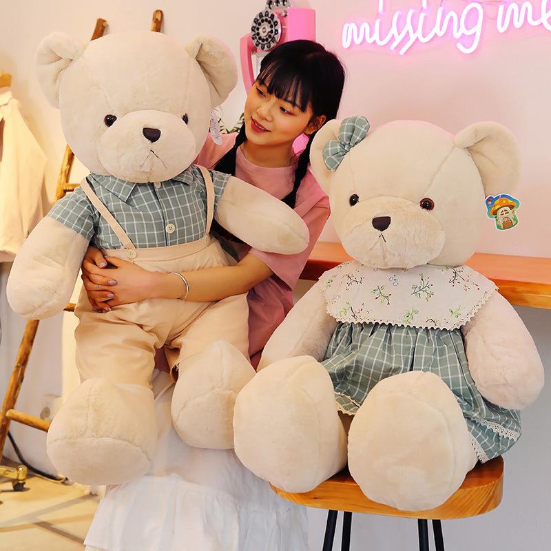 Creative Fresh Bear Doll Teddy Bear Plush Toy Couple Big Bear Doll Girl Gift Pressing Doll