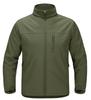 KEFITEVD Size 3XL Men's Water-Repellent, Windproof, Military, Tactical, Fishing, Workwear, Hiking, Breathable, Fleece-Lined Jacket, Green,