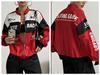 Női Hosszú Ujjú Álló Galléros Színblokkos Versenydzseki Betűnyomott Cipzáros Streetwear Bomberdzseki Alkalmi Felsők