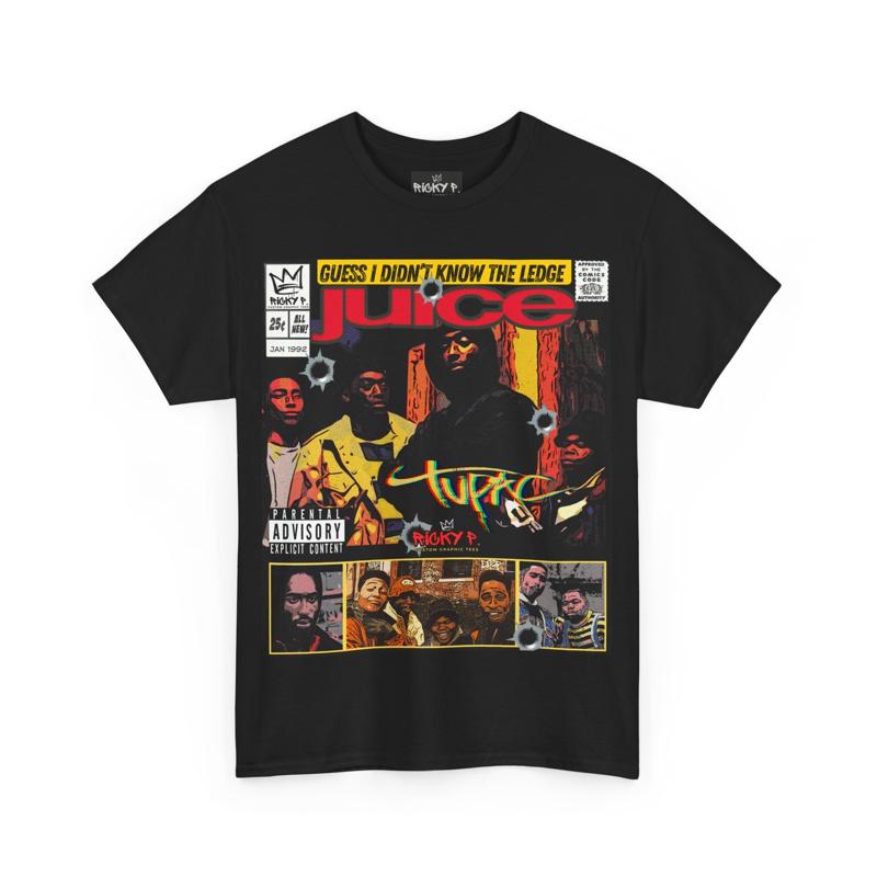 

Juice Movie 1992 Omar Epps 2Pac Comic Art Ricky P Heavy Cotton T Shirt - Men s Summer Cotton Graphic Tee 5XL різнокольоровий