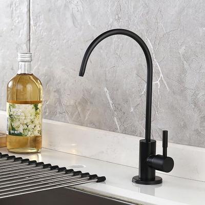 Drinking Water Faucet Brushed Stainless Steel, Kitchen Water Purifier Faucet for Non-Air Gap Reverse Osmosis Water Filtration