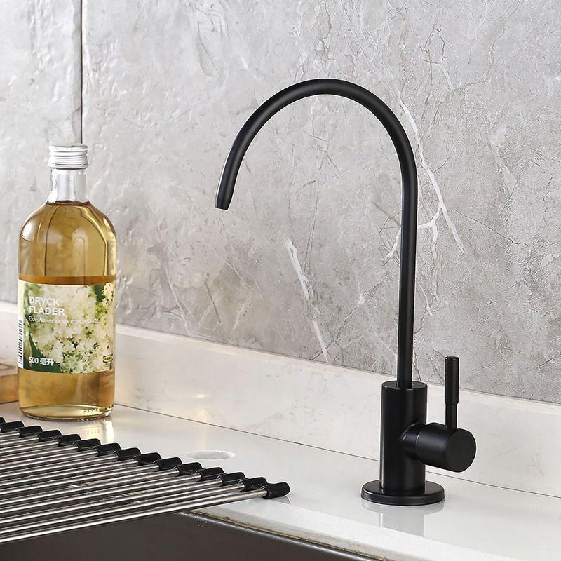 Kitchen Filtered Faucet Stainless Steel Direct Purifier Direct Drinking Tap Single Cold Water Sink Fauce Water PurifyingFaucet
