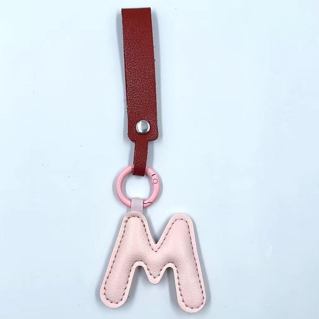 Porte-clés Lettre en Cuir Charme de Sac