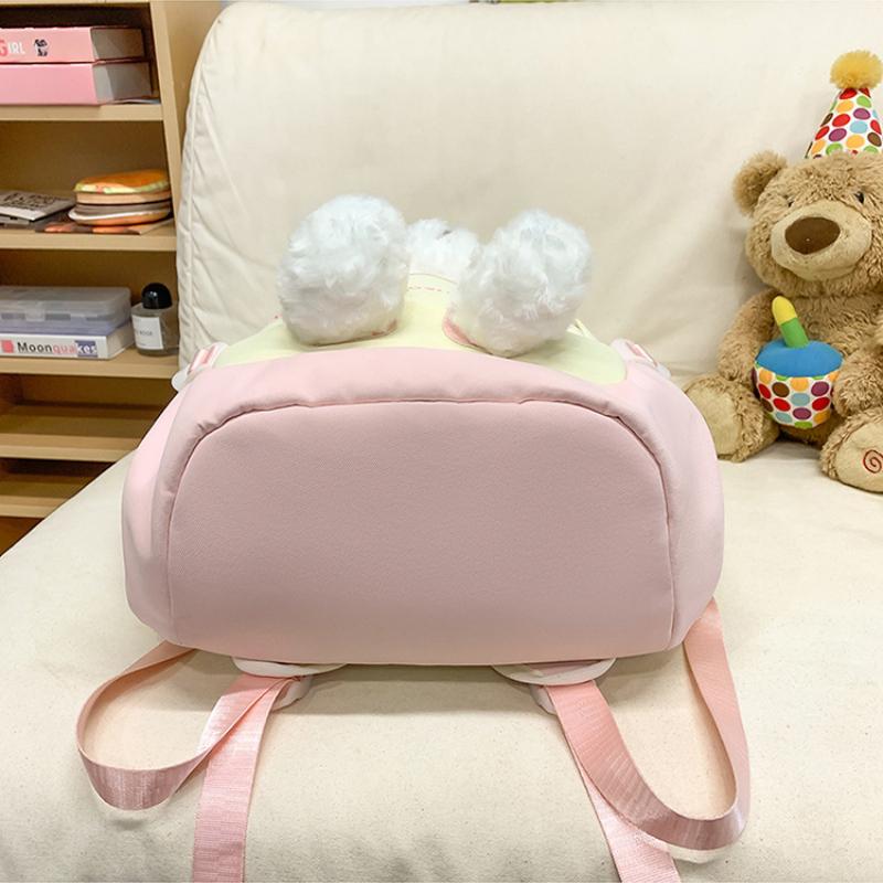 Trendy Teenager Girl Cute Bear Schoolbag High Value Junior High School Student Pupil Backpack Waterproof Nylon Book Bag Children Holiday Surprise Gift