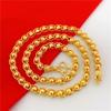 Dubai Simulated Vietnam Alluvial Gold Thailand Plated Men's Necklace Protection Daikin Pattern Faucet M Buckle