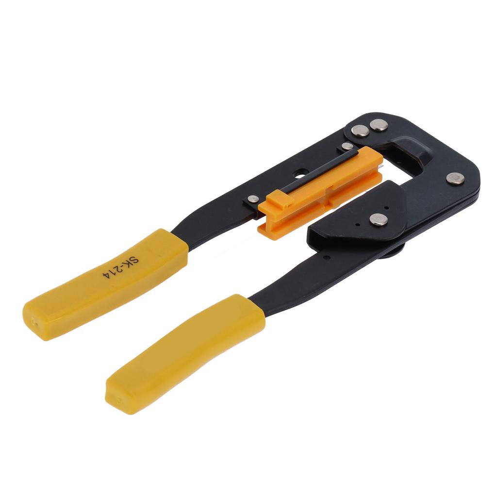 SK?214 Flat Ribbon Cable Crimper High Carbon Steel Hand Wire Arranging Pliers with Die Holder